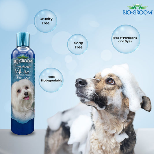Bio-groom Super White Dog Shampoo, 355 Milliliter