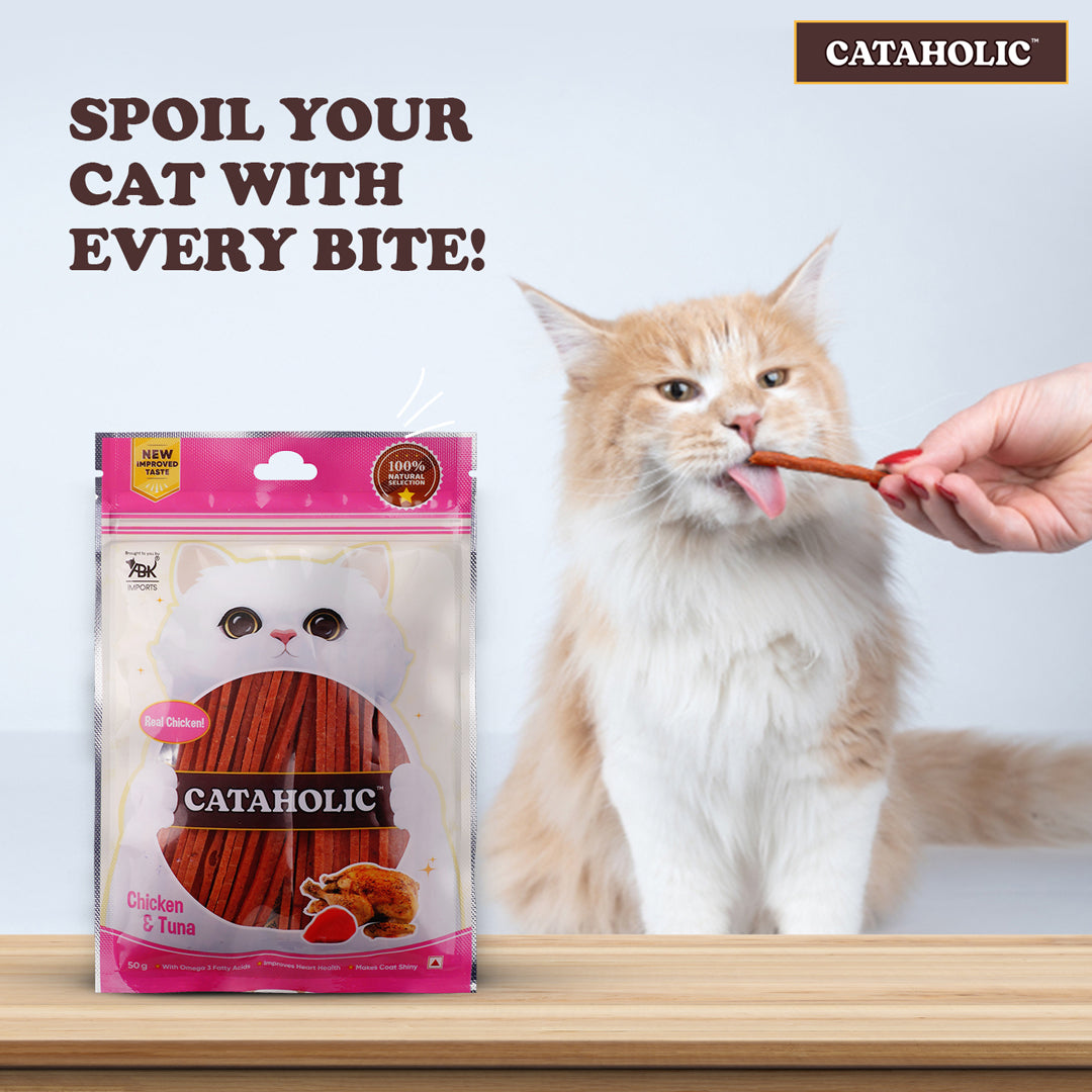 Cataholic Chicken and Tuna Sliced