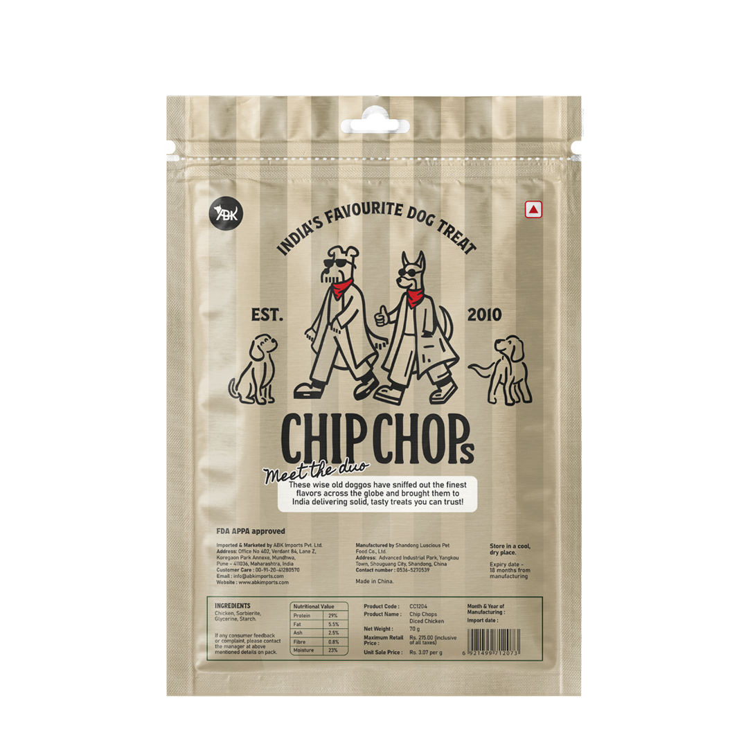 Chip Chops Diced Chicken, 70 gm