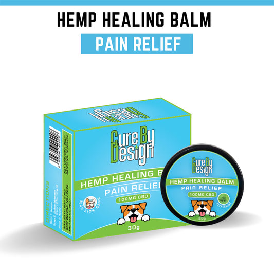 Cure By Design Hemp Healing Balm for Dogs & Cats - 100mg CBD - Pain Relief