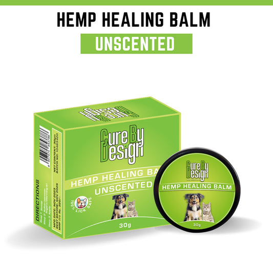 Cure By Design Hemp Healing Balm for Dogs | Unscented | 30gm