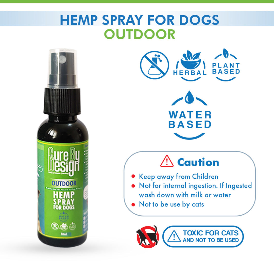 Cure By Design Hemp Spray for Dogs | Outdoor