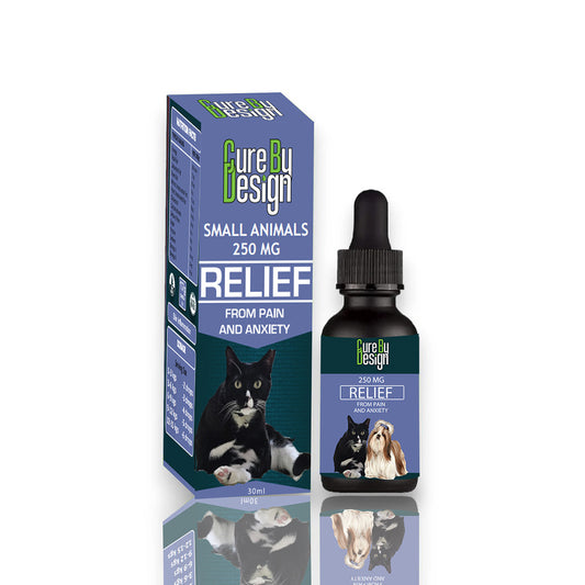 Cure By Design Relief for Dogs & Cats | 250mg CBD 30ml