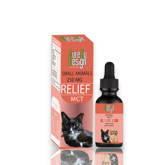 Cure By Design Relief for Dogs & Cats | 250mg CBD(MCT) 30ml