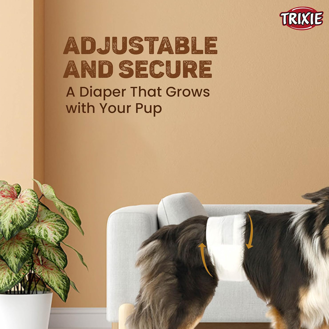Trixie Diapers for female dogs, M–L: 36–52 cm, 12 pcs