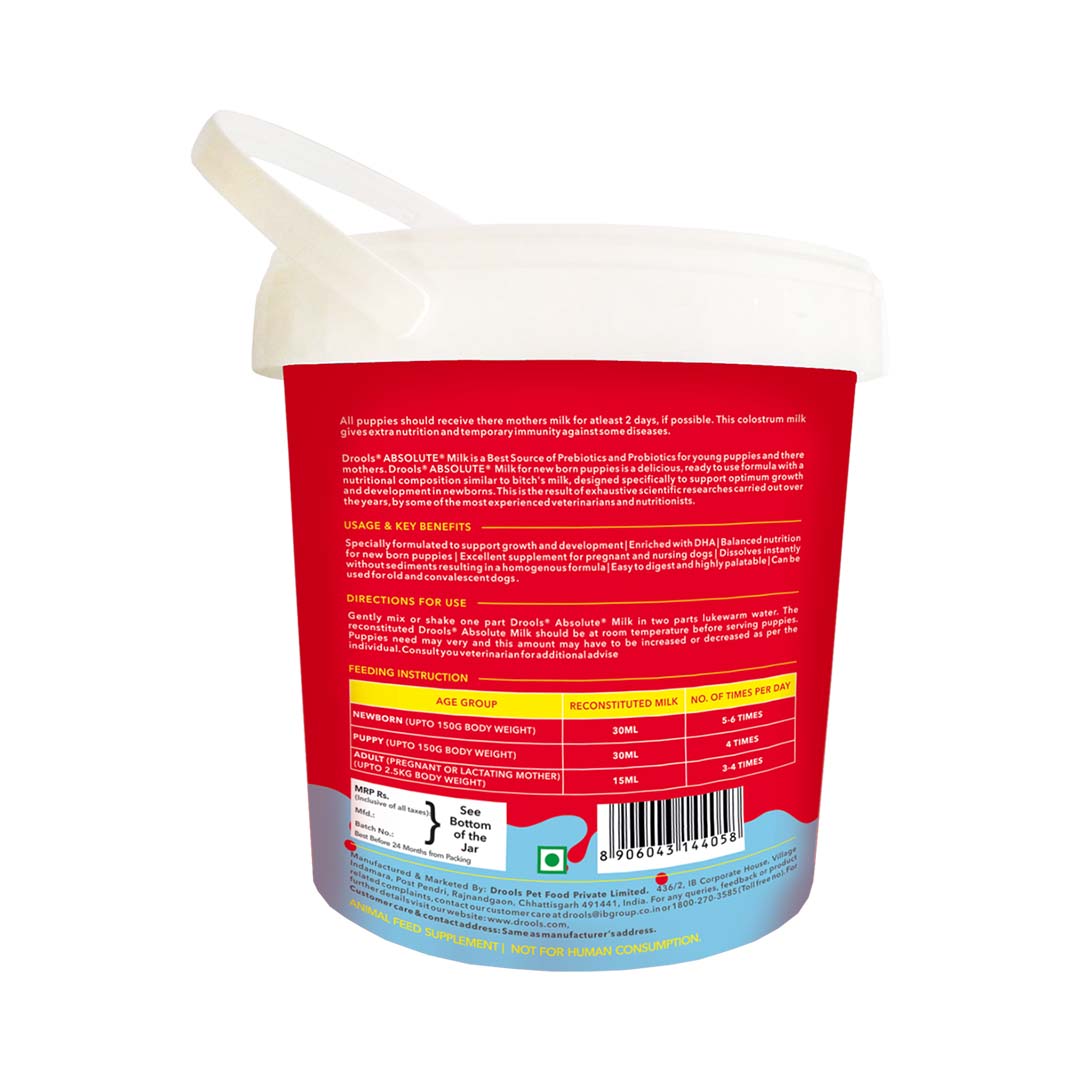 Drools Absolute Milk for Newborn Puppies, 500g