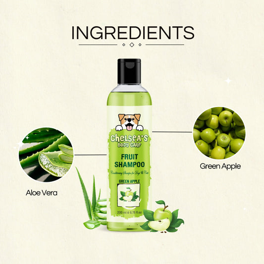 Dr. Chelsea's Green Apple Fruit Conditing Shampoo for Dogs & Cats