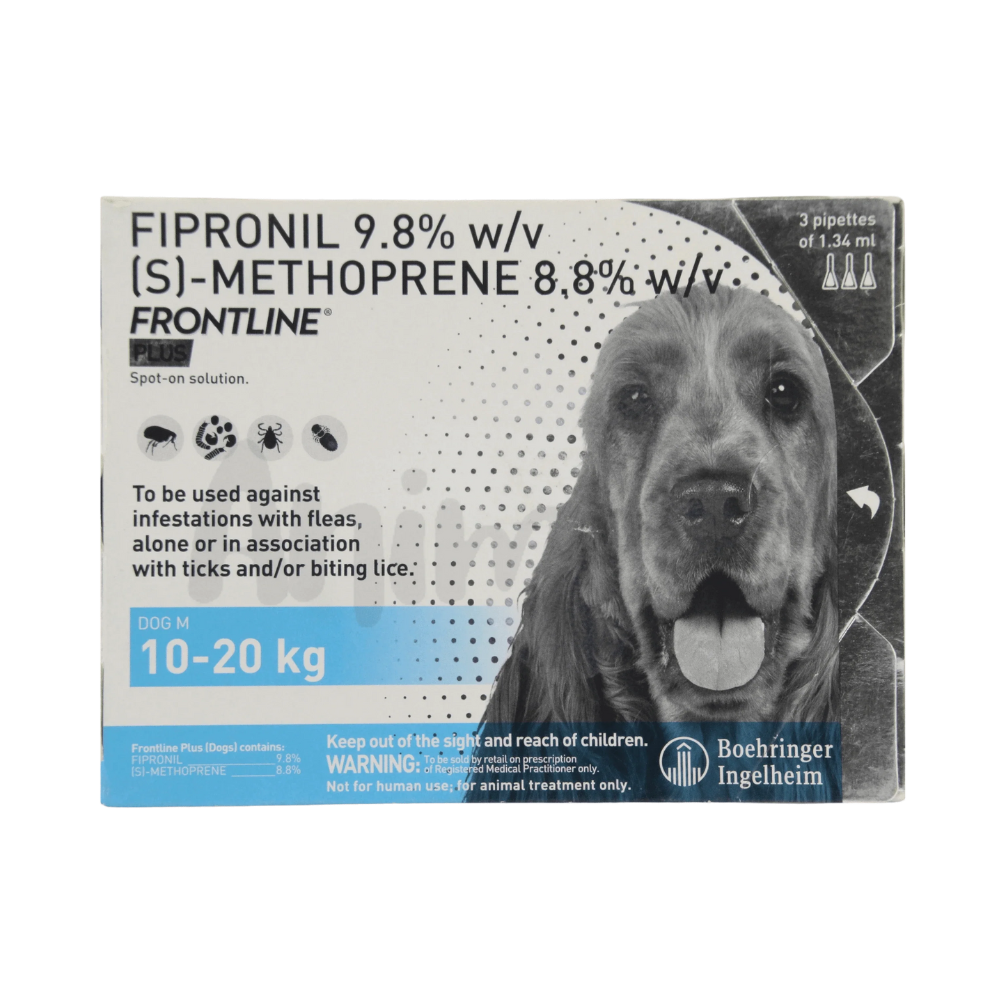 FRONTLINE PLUS (10KG-20KG) DOG SPOT ON - Animeal