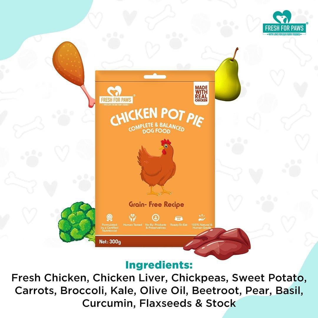Fresh For Paws Chicken Pot Pie Wet Food for Dogs