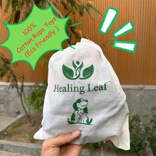 Healing Leaf 100% Cotton Rope Toys - Pack Of 4