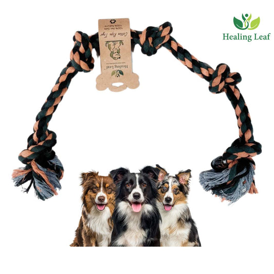 Healing Leaf 5 Knots Rope Toy
