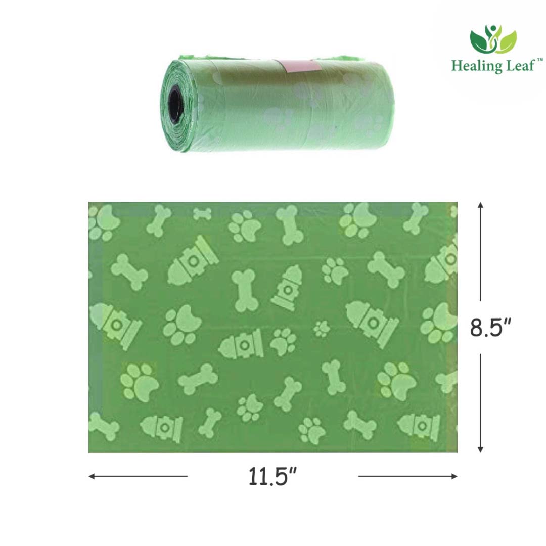 Healing Leaf Pooop Bag With A Dispenser