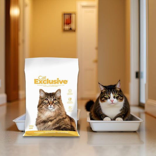 Intersand Cat Exclusive Cat Litter for All Cats Scoopable, Unscented, Clumping New Packaging 10 Kg Bag