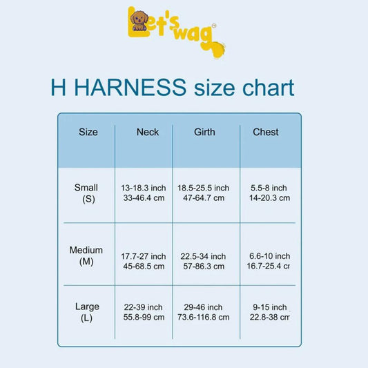 Let's Wag H - Harness - Black