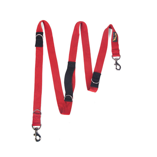 Let's Wag Multi purpose Dog Leash - Red