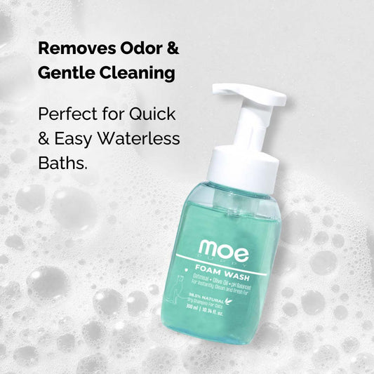 Moe Puppy Foam Wash Dry Shampoo for Cats - All Life Stages
