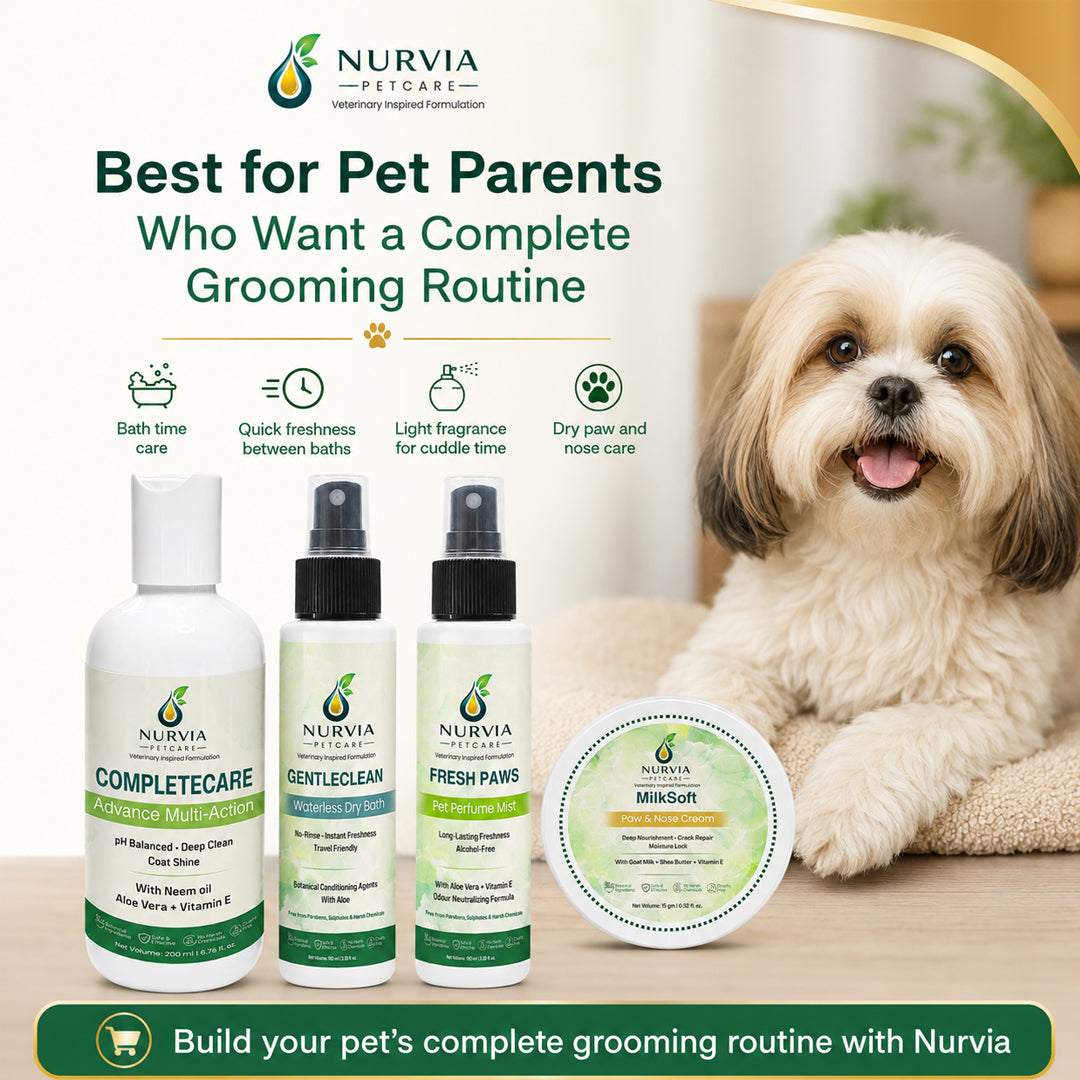 NURVIA Daily Dog Grooming Kit by Nurvia Petcare | 4-in-1