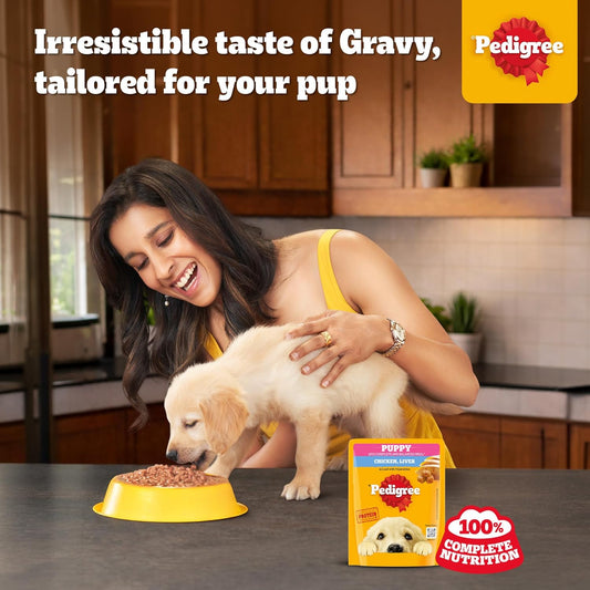 Pedigree Puppy Dry Dog Food Food- Chicken & Milk, 1kg Pack