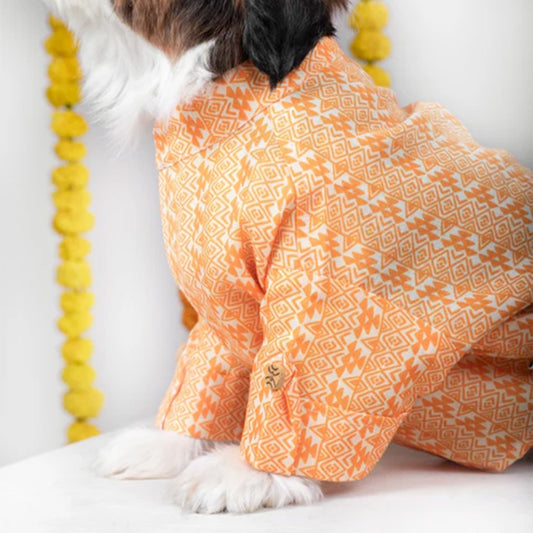 Petsnugs Orange Kurta for Dogs