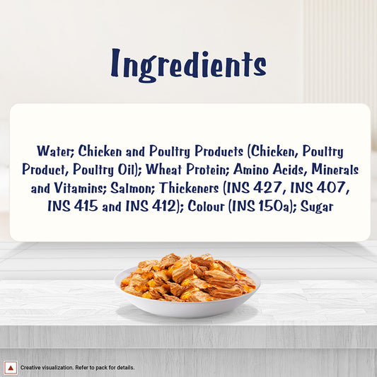 Purina Felix with Salmon in Jelly | Wet Food for Adults | Complete and Balanced Cat Food, Pack of 12 Pouches (12 x 85 g)