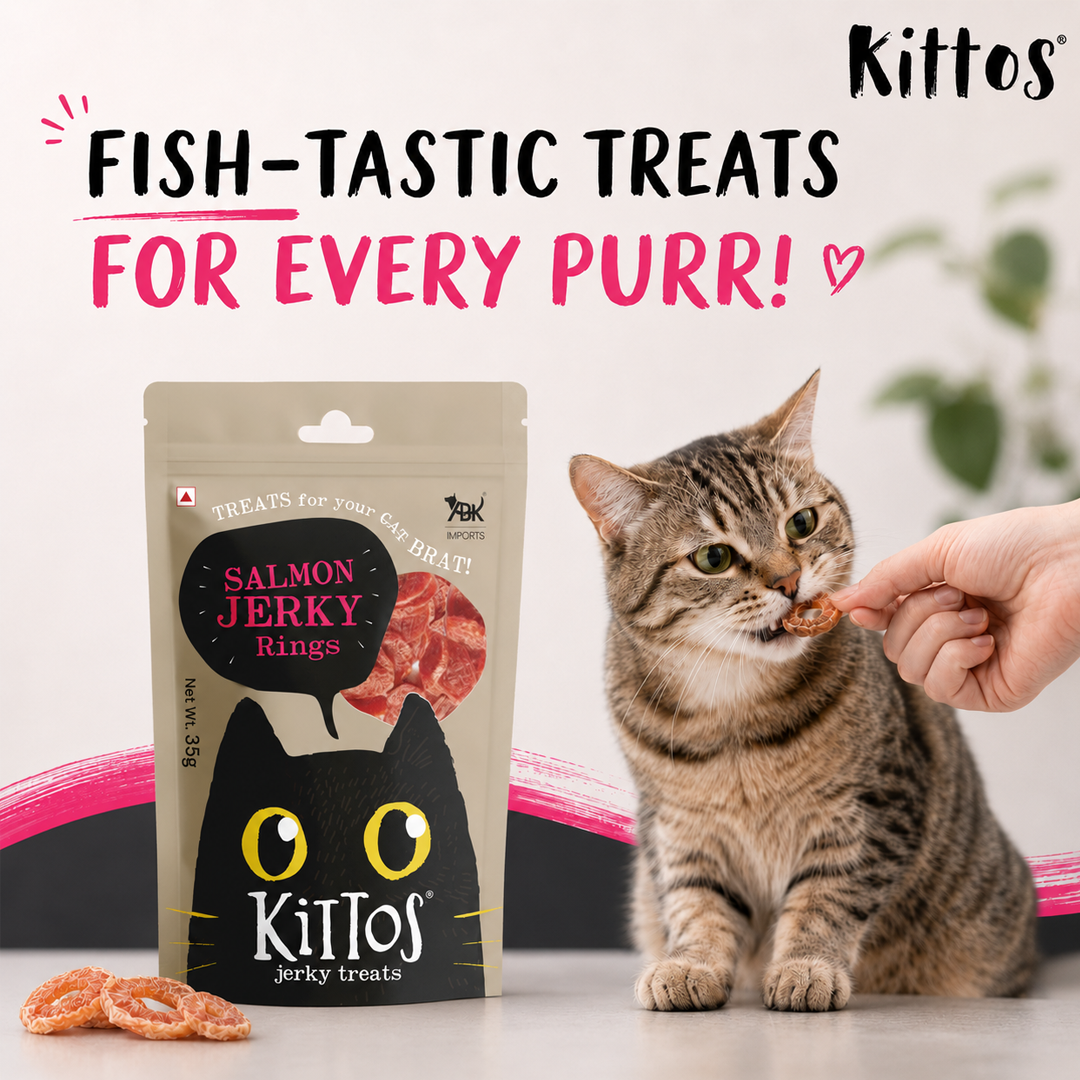Kittos Salmon Rings Cat Treat, 35 gm