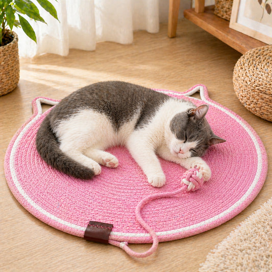 Talking Dog Club Talking Dog Club - Cat Rope Mat - Pink