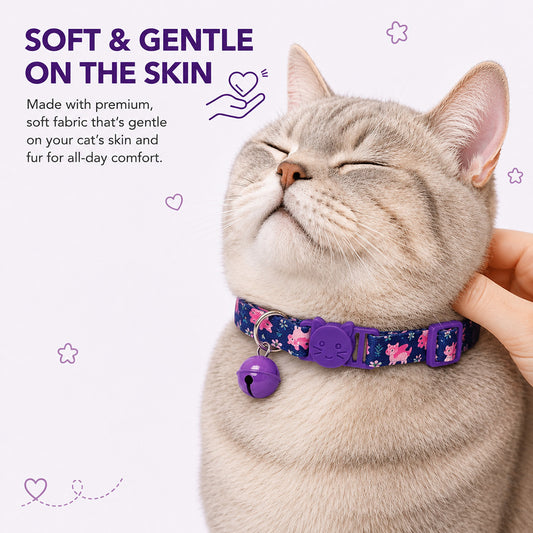 Talking Dog Club Talking Dog Club - Everyday Cat Collars - With Attached Bell - Sea Horse