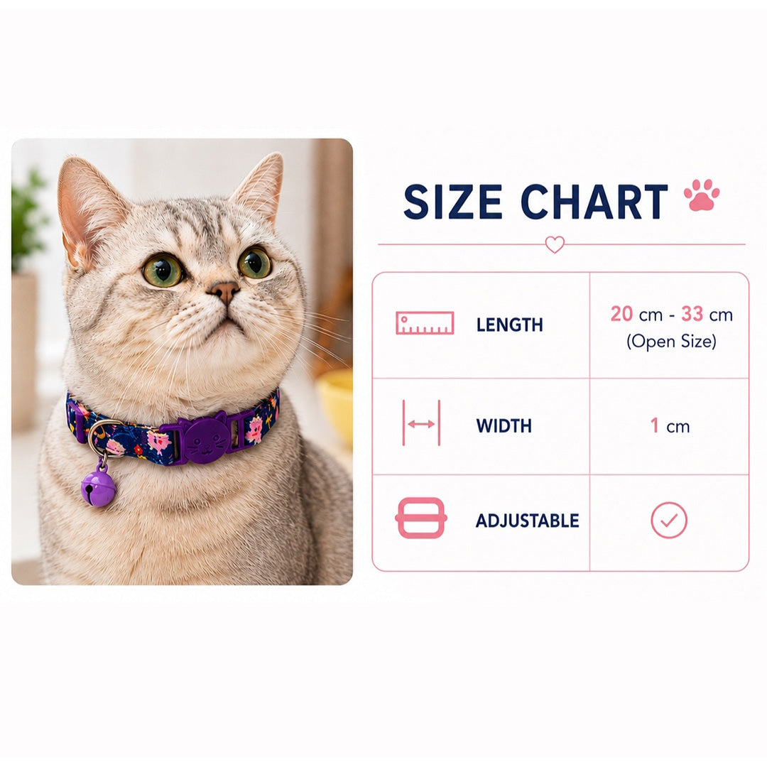 Talking Dog Club Talking Dog Club - Everyday Cat Collars - With Attached Bell - Sea Horse