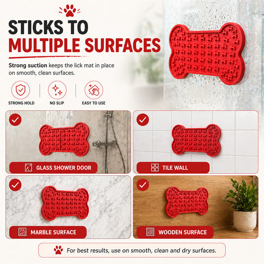 Talking Dog Club Talking Dog Club - Lickable - Bone Shape Lick Mat