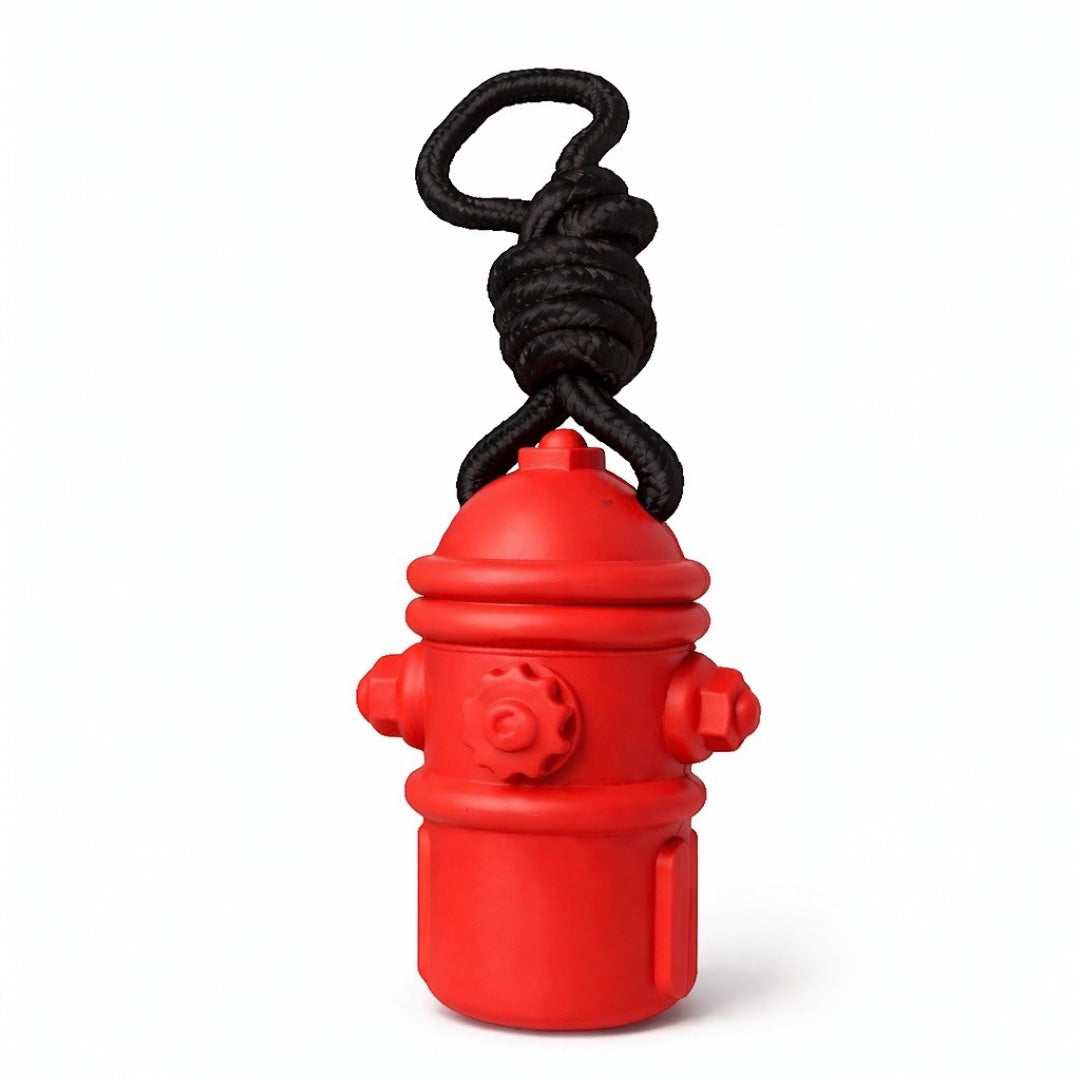 Talking Dog Club Talking Dog Club - Sturdy - Fire Hydrant Toy with Rope