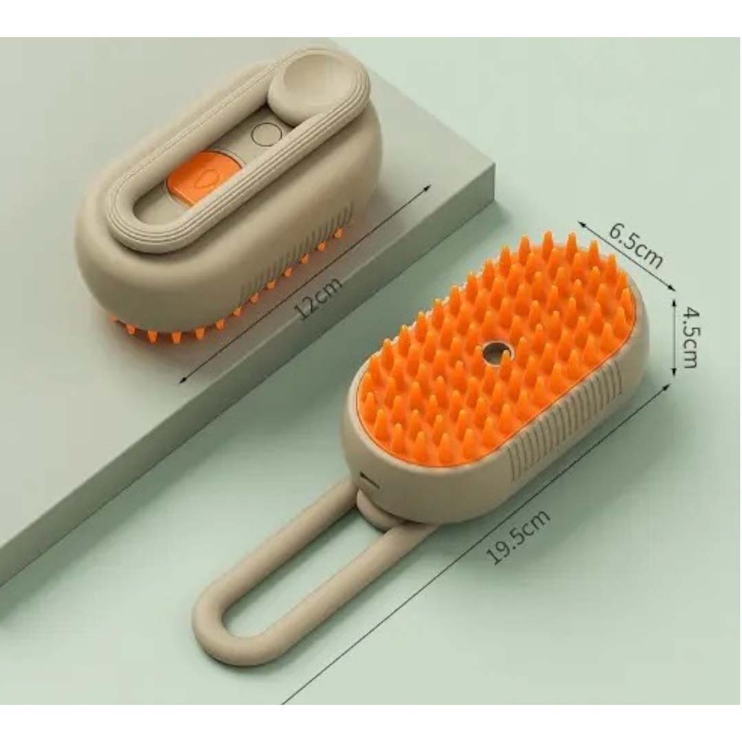 Talking Dog Club 3-in-1 Pet Steam Grooming Brush