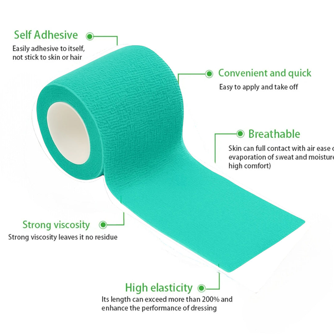 Talking Dog Club Cover them Paws - Self Adhesive Wraps - Aqua Green