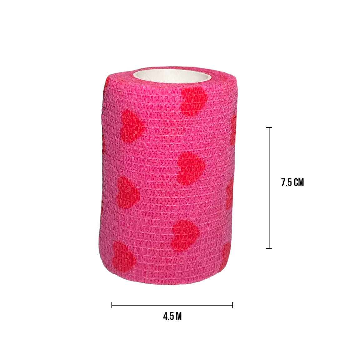 Talking Dog Club Cover them Paws - Self Adhesive Wraps - Hearts