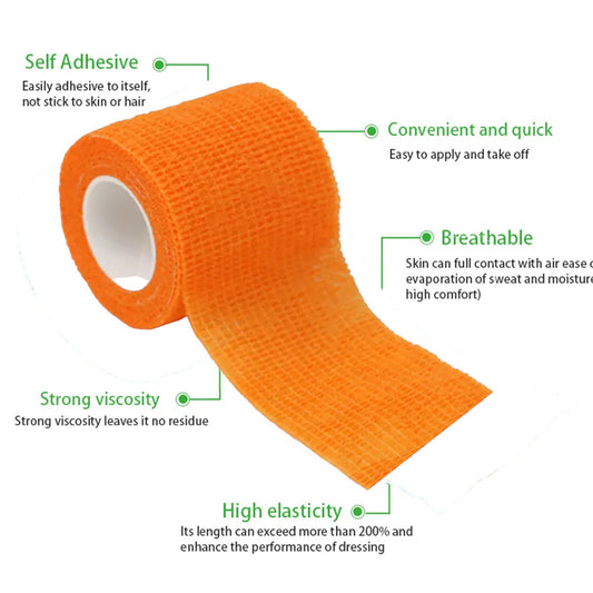 Talking Dog Club Cover them Paws - Self Adhesive Wraps - Orange