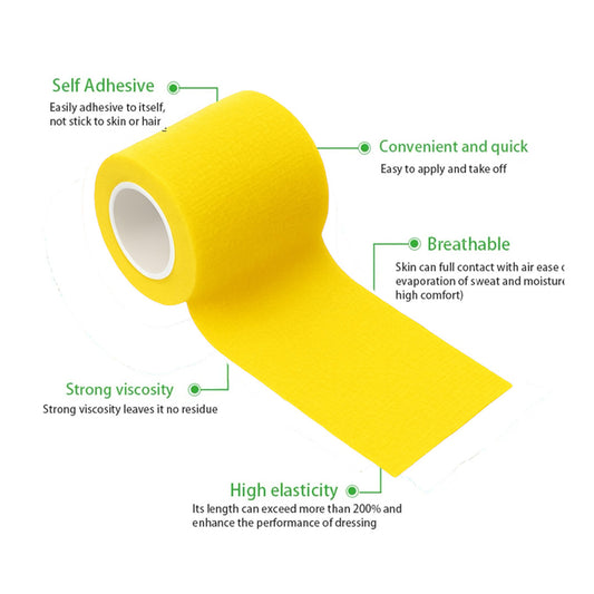 Talking Dog Club Cover them Paws - Self Adhesive Wraps - Yellow