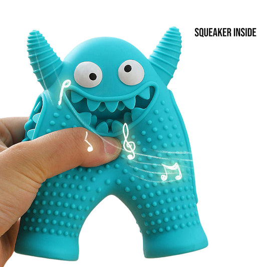 Talking Dog Club Monster Tough Rubber Chew Toy - Blue