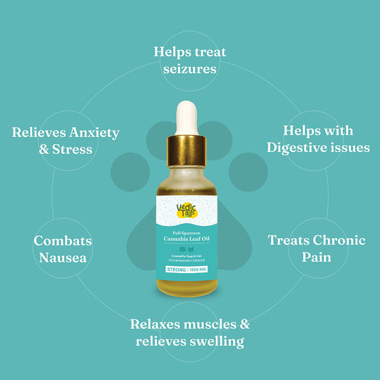 Vedic Tails Full Spectrum Cannabis leaf extract -
Strong