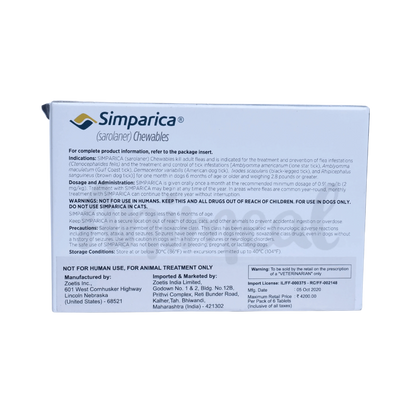 SIMPARICA (20-40KG) DOG TABLET - Animeal
