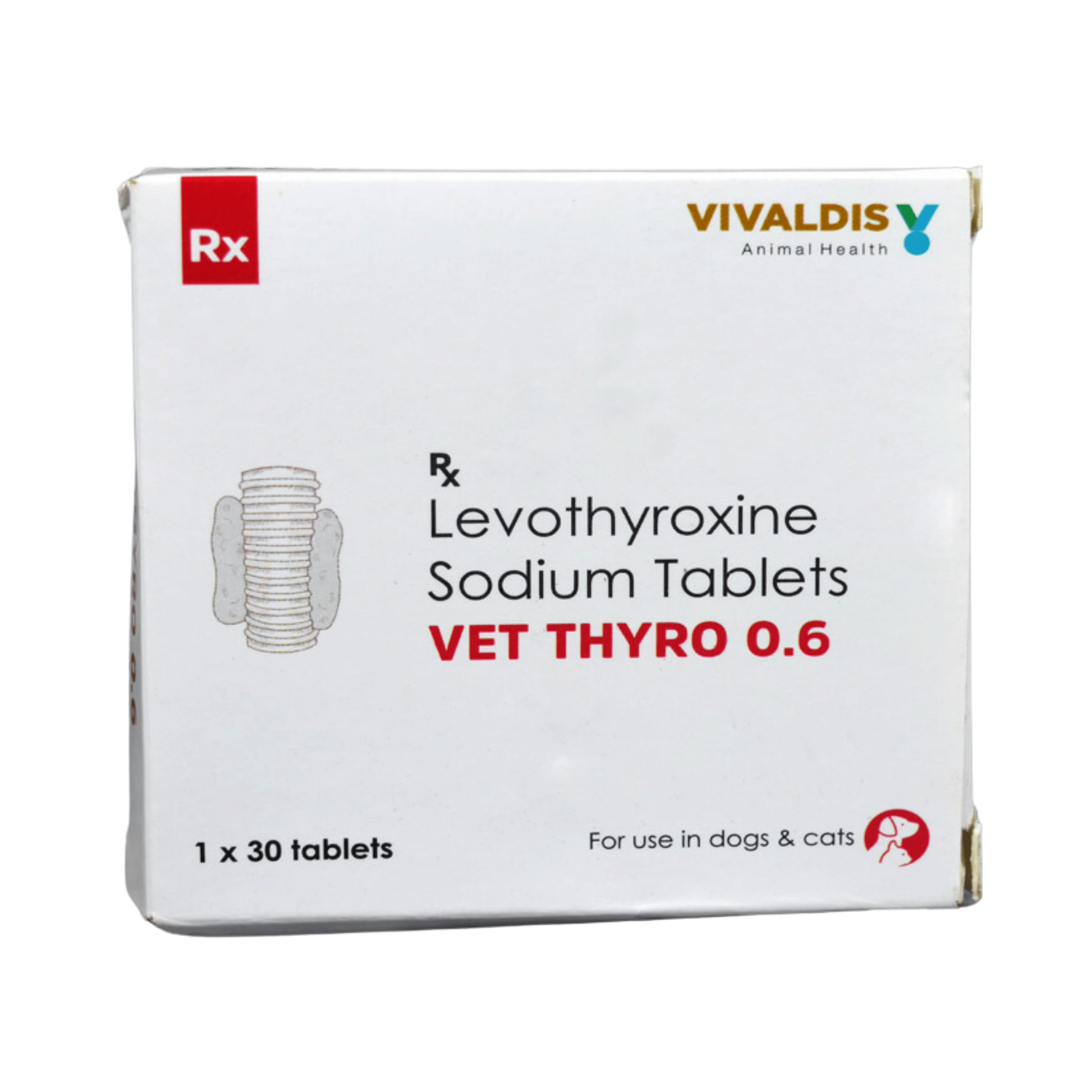VET THYRO 0.6MG TABLET [30 TAB] - Animeal