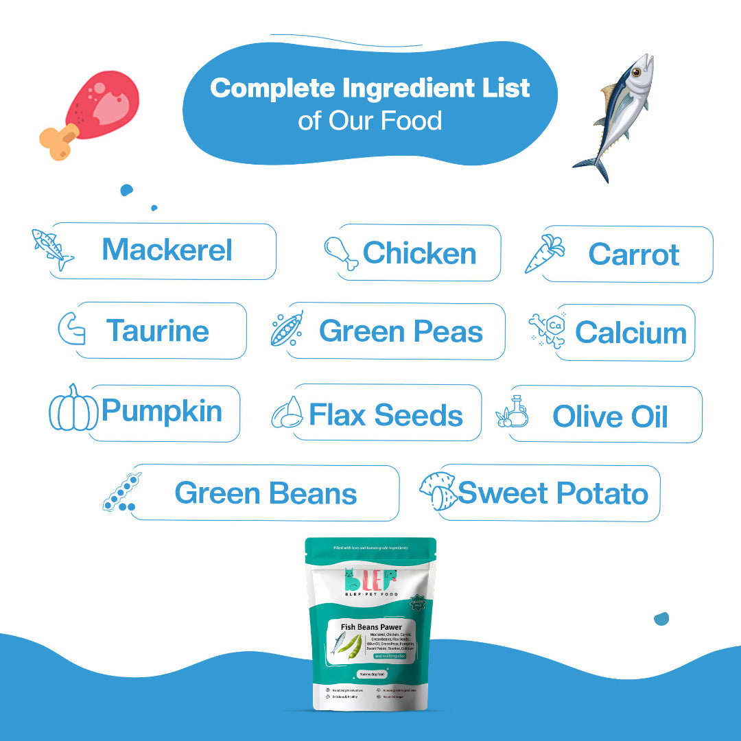 BLEP Fish Beans Dog Wet Food Trial Pack | 100g | 5 Pack