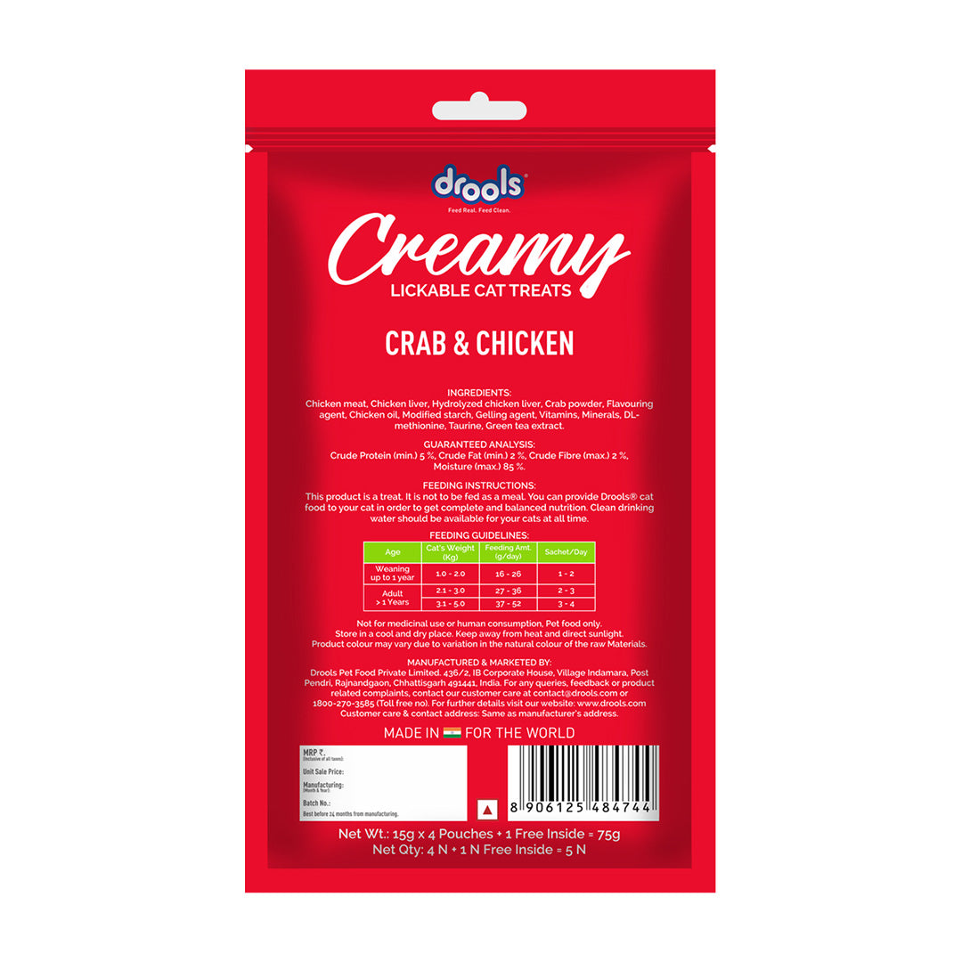 Drools Creamy Crab & Chicken 5 Sticks