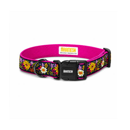 ARAMESH Coastal Bloom Cotton Collar & Leash Set