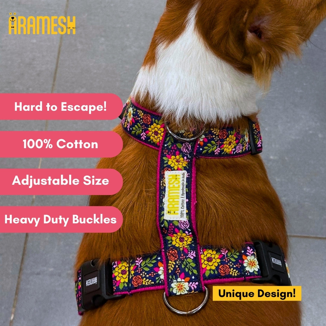 ARAMESH Coastal Bloom Cotton H-Harness