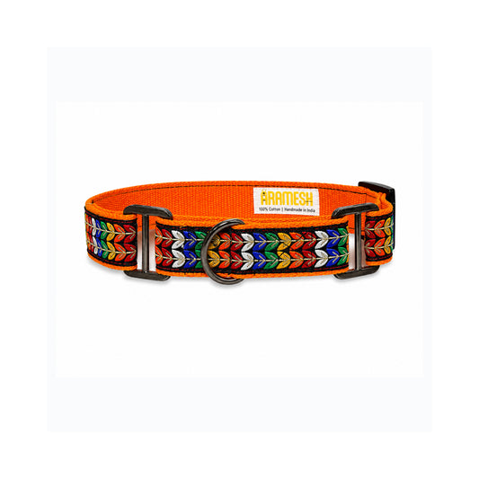 ARAMESH Colourful Trails Cotton Martingale Collar