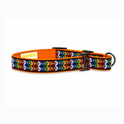 ARAMESH Colourful Trails Cotton Martingale Collar