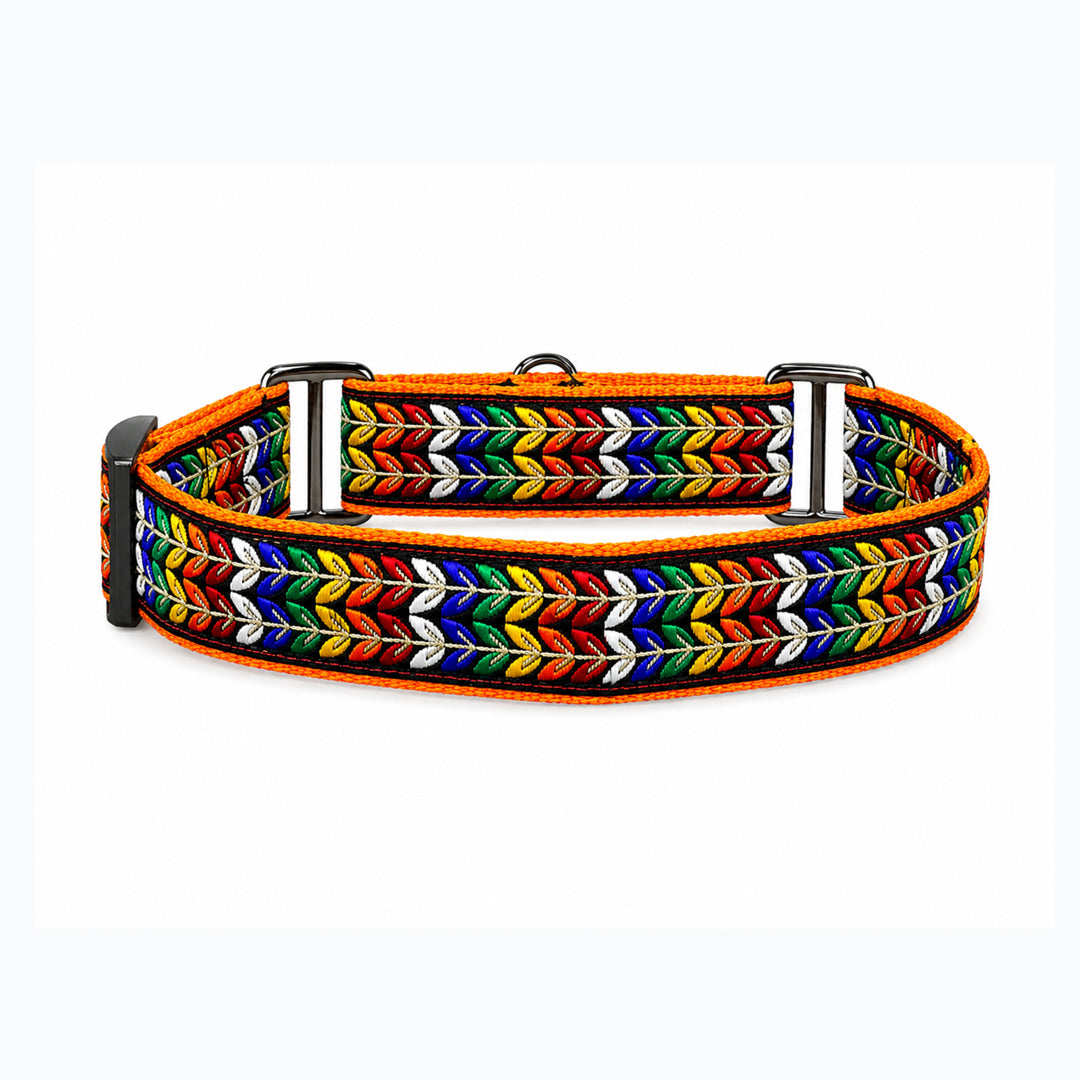 ARAMESH Colourful Trails Cotton Martingale Collar