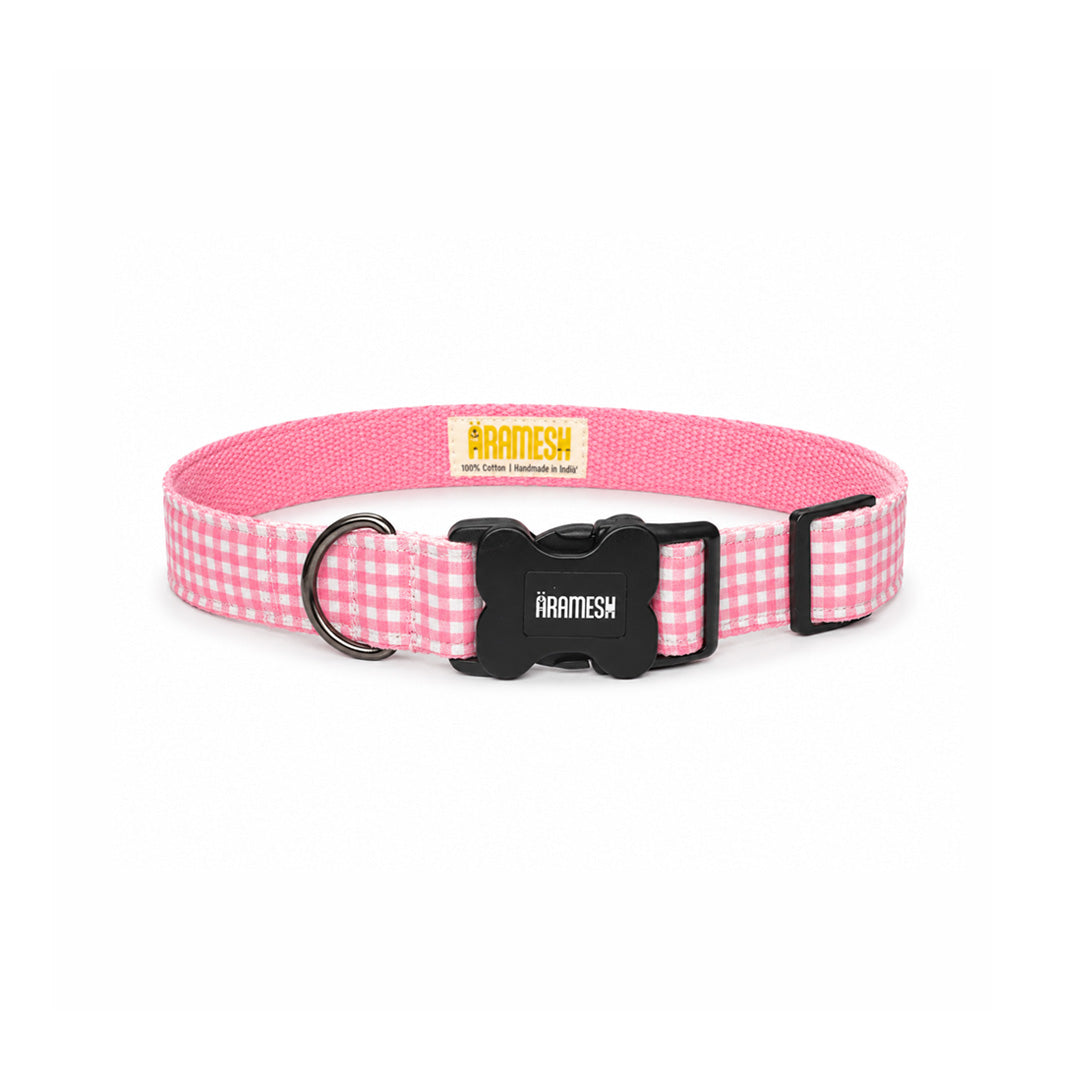 ARAMESH Cotton Candy Cotton Collar & Leash Set