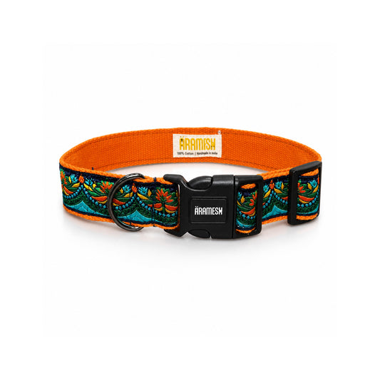 ARAMESH Fire & Ice Cotton Collar & Leash Set