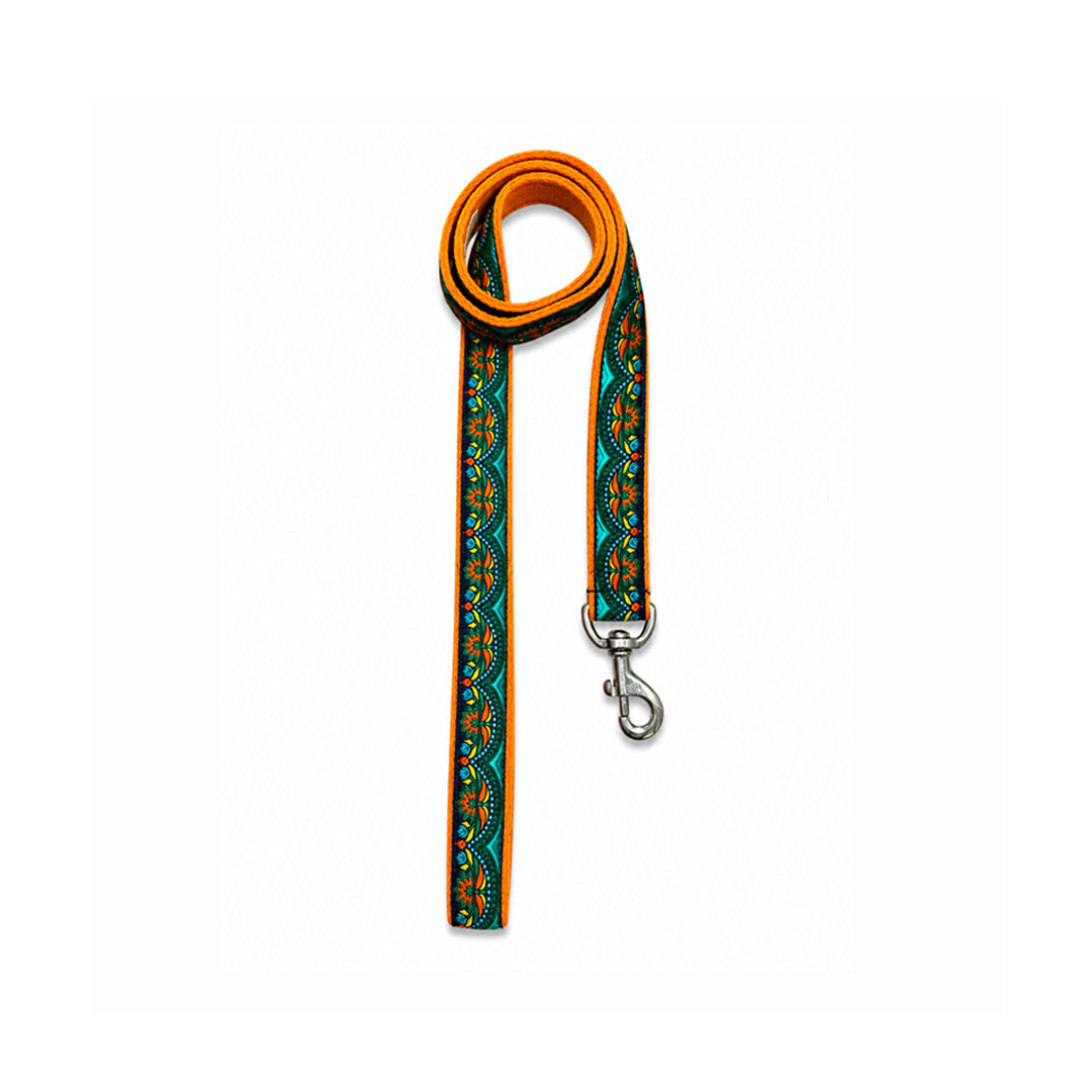 ARAMESH Fire & Ice Cotton Collar & Leash Set