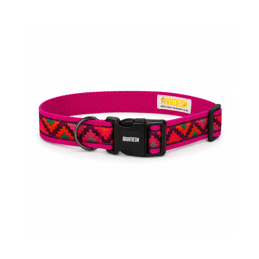 ARAMESH Gulaal Cotton Collar & Leash Set